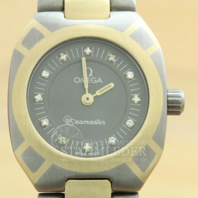 Zur Referenz: 'Omega Seamaster Polaris Titan/Gold/Brillianten 18kt 1984'