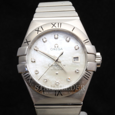 Zum Angebot: 'Omega Constellation Lady Stahl/Stahl/Perlmut 11 Diamanten' für 4.250,00 EUR